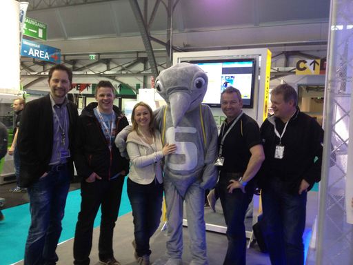 Das Team von INCERT und Skidata auf der
Interalpin in Innsbruck