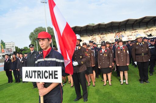 Vorschau Bild von Die österr. Bewerber bei der Eröffnungsfeier.