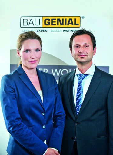 Der neue BAU.GENIAL Vorstand: Mag. Monika Döll und
Mag. Andreas Bauer;