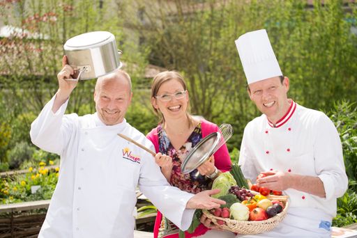  Machen Lust aufs Kochen - und aufs Leben: v.l.
Siegfried Wintgen, Karin Zausnig und Martin Thaller von den
Marienschwestern in Bad Mühllacken
