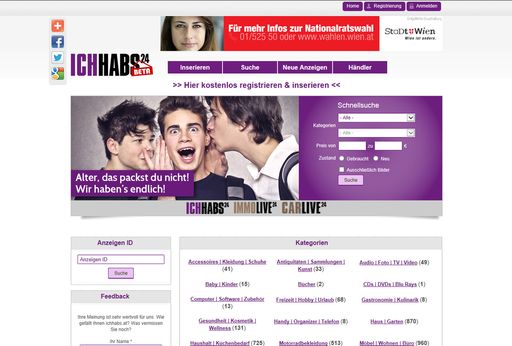 Vorschau Bild von ICHHABS24 ist schnell, komfortabel und transparent.
Nach einem Minimum an Klicks heißt es so ganz fix: "ICH HABS!"