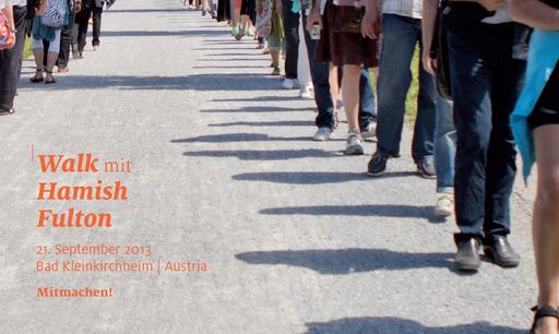 Erst das Wandern, dann die Kunst" so das Motto
des renommierten britischen Konzeptkünstlers Hamish Fulton, der am
21. September exklusiv für nock/art seine erste öffentliche
Wanderung in Österreich inszeniert