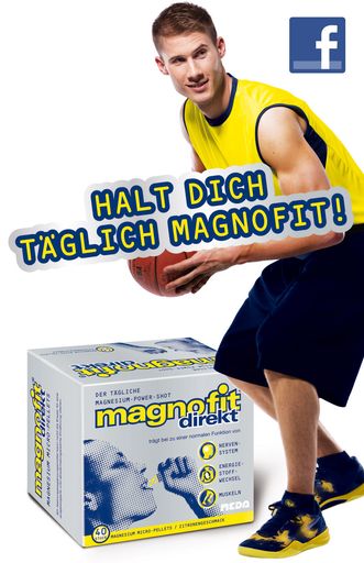 Das Pharmaunternehmen Meda Pharma ist mit
"Magnofit", der Apotheken-exklusiven Premium-Magnesium-Marke, auch
in dieser Saison Hauptsponsor der Knights.