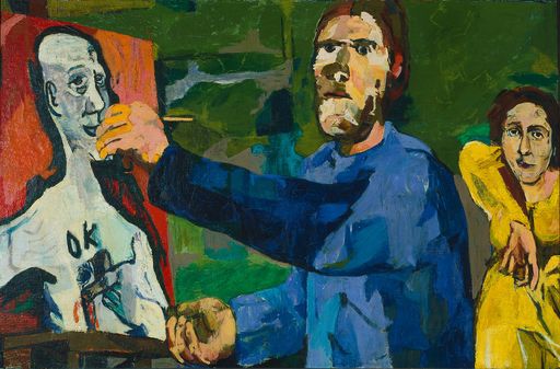  Oskar Kokoschka (1886-1980), Der Maler II (Maler
und Modell II), 1923, Öl auf Leinwand, 85,1 x 130,2 cm, Saint Louis
Art Museum, Nachlass von Morton D. May