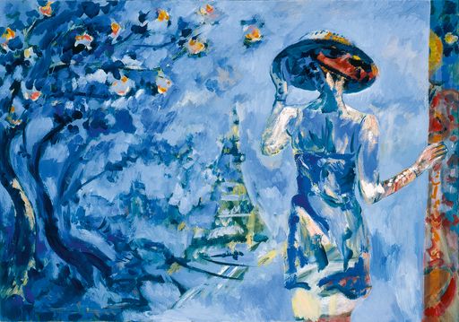 Roman Scheidl, Plötzlich in Paris, 1994, Öl auf
Leinwand, 70 x 100 cm, Besitz des Künstlers.