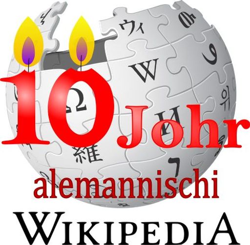 Die Alemannische Wikipedia feiert ihren 10.
Geburtstag