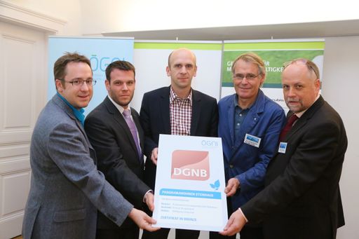 Vorschau Bild von Im Bild v.l.n.r.: Philipp Kaufmann, Wolfgang
Lukaschek, Wolfgang Mairhofer, Knut Drugowitsch, Burkhart Lehmann