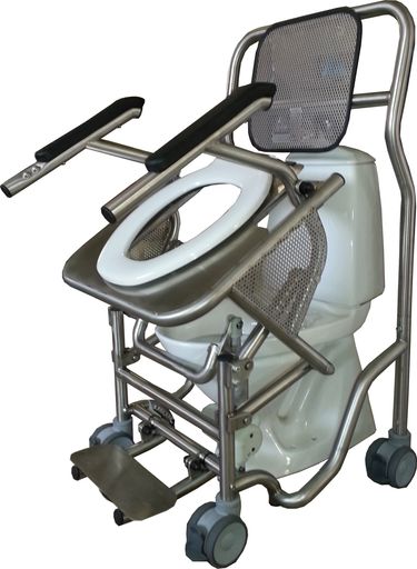 Mobiler Toilettenstuhl mit Aufstehhilfe macht
Alten- und Krankenpflege leichter