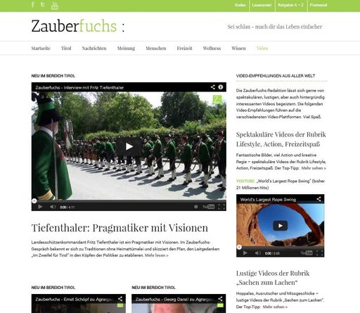 Vorschau Bild von Tiroler Journalisten haben ein Medium der
nächsten Generation gegründet: ausschließlich online, unabhängig von
großen Medienkonzernen, Investoren, mit vielen frischen Ideen und
Engagement.