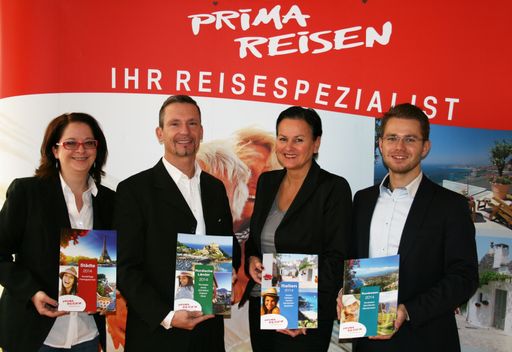 Vorschau Bild von PRIMA-Team 2013; v.l.n.r.: Sybille Morocutti, Gottfried Winkler,
 Herlinde Friesl-Koller, Dominik Sengwein.