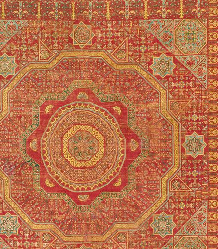 Mamluken-Teppich, Fragment, Mamlukenreich, Ägypten,
Kairo, nach Mitte 15. Jh., 550 x 227 cm, ehemals Kaiserhaus,
übernommen 1922