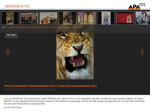  Aussendungen des Jahres 2013 in Bildern
