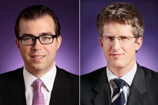  Im Bild (v.l.n.r.): Clemens Philipp Schindler und
Martin Abram, Partner Wolf Theiss.