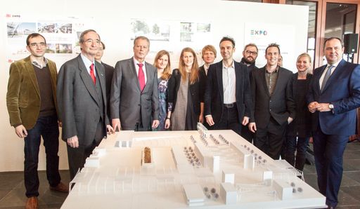 Österreich bei der EXPO 2015; Präsentation des
Österreich-Beitrages, Modell des EXPO Pavillions, im 21er Haus - Das
Museum für zeitgenössische Kunst