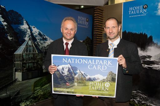 Ferienregion Nationalpark Hohe Tauern GF
Christian Wörister und Nationalpark-Direktor Wolfgang Urban bei der
Pressekonferenz anlässlich der Ferienmesse Wien