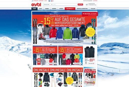  Österreichs Premium-Sportartikelhändler Sport Eybl
verzeichnet ein starkes Wachstum in seinem Onlineshop.