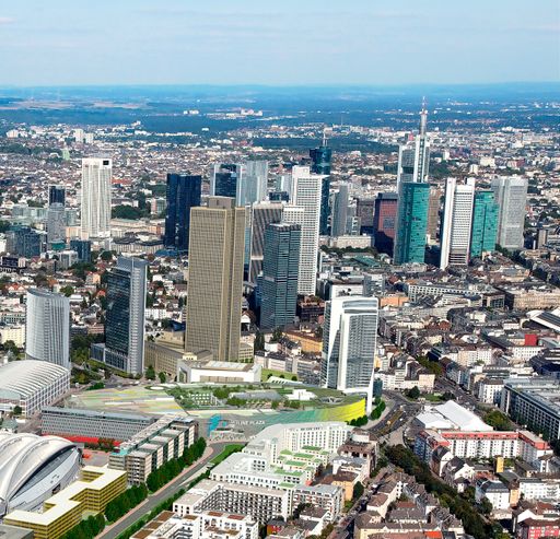 CA Immo verkauft Hotel- und Hochhausgrundstück
zwischen Tower 185 und Einkaufszentrum Skyline Plaza in Frankfurt.
