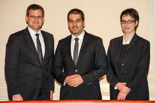  Im Bild v.l.n.r.: Ulf Herbrechter, COO; Christian
Legat, CEO; Dr. Veronika Weiss, CFO)