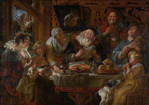 Vorschau Bild von Jacob Jordaens (1593-1678) / Wie die Alten sungen,
so pfeifen die Jungen / Öl auf Leinwand, 165 x 235 cm /
LIECHTENSTEIN. The Princely Collections, Vaduz-Vienna, Inv.-Nr.
GE2504