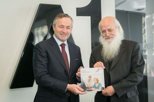 http://www.apa-fotoservice.at/galerie/5167 Im Bild
v.l.n.r.: Hannes Ametsreiter, Generaldirektor Telekom Austria Group
und A1; Prof. Dr. Rudolf Bretschneider, GfK Austria.