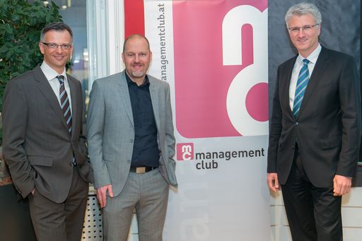  http://www.apa-fotoservice.at/galerie/5124 Im Bild
v.l.n.r: Univ.-Prof. Dr. Kurt Matzler (IMP), DI (FH) Alexander Kausl
(IMP), Dr. Georg Krause (Vizepräsident management club)