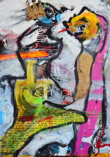 Reinhold Ponesch, "You make me crazy",
Acryl/Öl/Leinwand, 140 x 100 cm