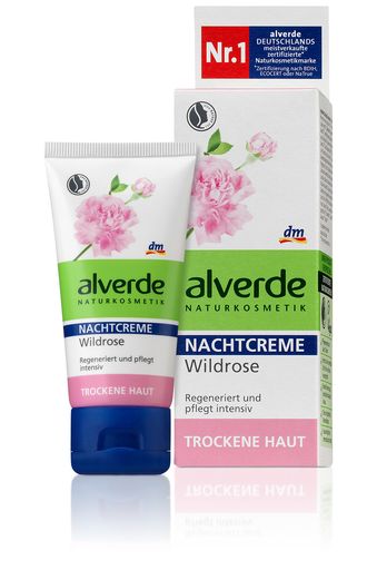 Seit 1989 im alverde Sortiment und nicht mehr
wegzudenken ist die alverde NATURKOSMETIK Wildrosen Nachtcreme (je
50 ml, Euro 3,25).