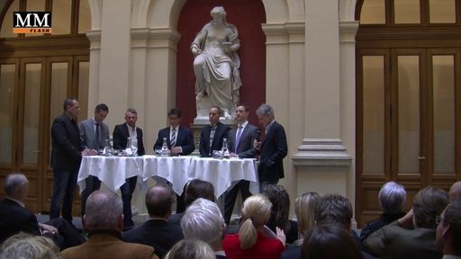 Die Mediensprecher aller Parlamentsfraktionen
diskutierten im Palais Epstein über Sinn und Unsinn der
Presseförderung. MM flash war mit einem Kamerateam vor Ort.