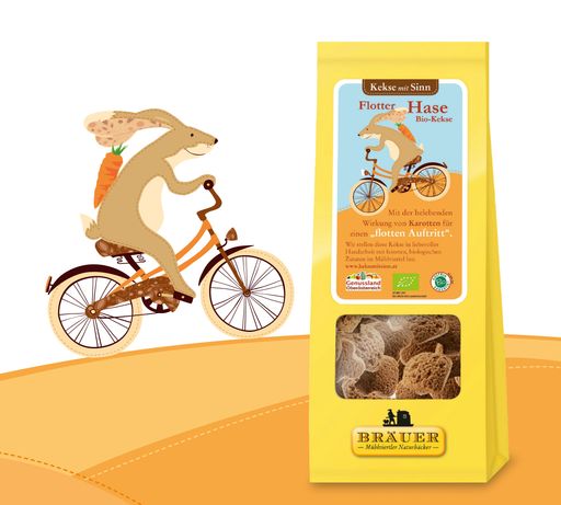  Flotter Hase - so heißen die neuen Kekse mit Sinn vom
Mühlviertler Naturbäcker Martin Bräuer.