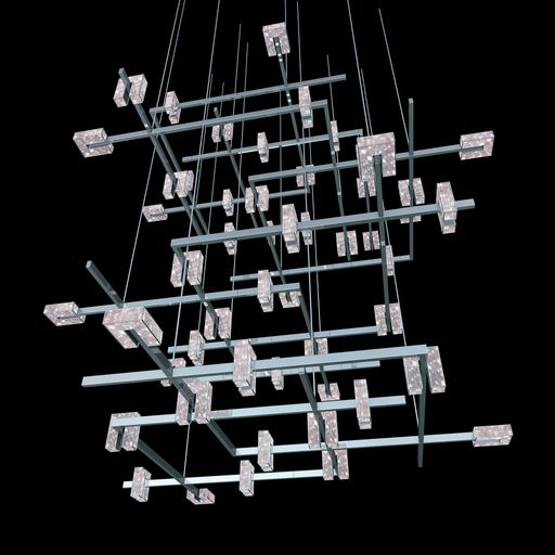 Vorschau Bild von Kabellose Stromzufuhr macht es möglich: Mit LED
beleuchtete Lichtelemente können an beliebiger Stelle auf ein
Schienensystem aufgesetzt und frei bewegt werden.
