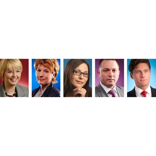 Im Bild (v.l.): Laura Struc, Katerina Kraeva,
Ileana Glodeanu, Radoslav Mikov, Sebastian Oberzaucher