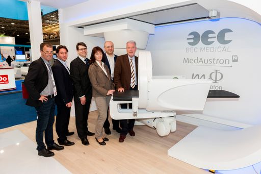 Das innovative MedAustron
Patientenpositionierungssystem wurde auf der ESTRO 33 präsentiert