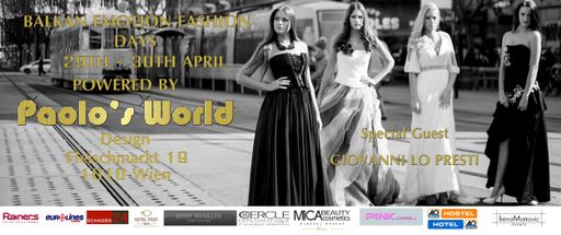  Auch zu unseren Balkan Fashion Day's, am 29. &
30.04.2014 jeweils ab 19 Uhr dürfen wir Sie persönlich einladen.