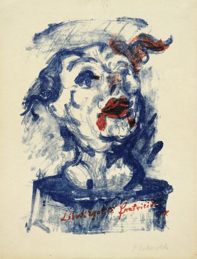 Vorschau Bild von Oskar Kokoschka (1886-1980), Das Prinzip ("Liberté,
Egalité, Fratricide"), 1918, Farblithografie auf Papier, 41,2 x 31,2
cm, Leopold Museum, Wien, Inv. 2441,(C) Fondation Oskar
Kokoschka/Bildrecht, Wien 2014