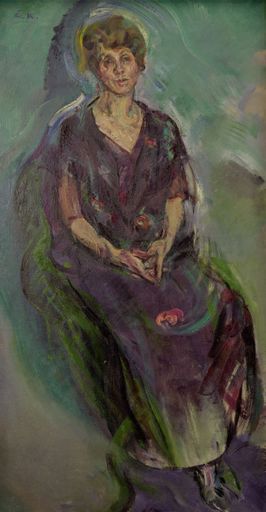Vorschau Bild von Anton Kolig (1886-1950),Bildnis Berta Zuckerkandl,
1915, Portrait of Berta Zuckerkandl, Öl auf Leinwand, 150 x 80 cm,
Wien Museum, Bildrecht, Wien 2014