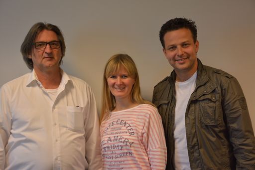  v.l.n.r.: Gründer und Agenturchef Christian
Knapp, Kulinarium-Projektmanagerin Doreen Schneemann,
Marketingberatung und Akquise Peter Gasteiger.