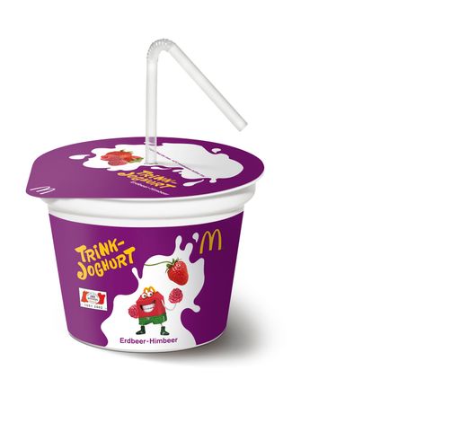 Vorschau Bild von Neu ab 4. Juli im Happy Meal bei McDonald's
Österreich: Ein Erdbeer-Himbeer Trinkjoghurt