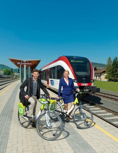 "Grüne Jahreskarte": Mit dem E-Bike zur S-Bahn.