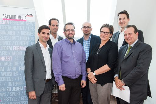  Tourismus digital: Wie Gäste zu Botschaftern
werden. Im Bild v.l.n.r. Jürgen Horak (Dimension Data), Michael
Scheuch (Österreich Werbung), Gerald Binder (Evolaris), Roman
Mayrhofer (WKO), Karin Thiller (APA-OTS), Rainer Schuster (TU Wien)
und Thomas Stern (Moderation, Braintrust).