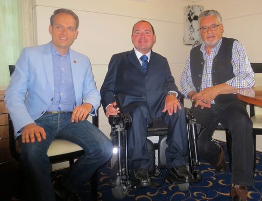 v.l.: LA Sven Knoll aus Südtirol, Reinhard Rodlauer - Rodlauer
Consulting, LA Josef Schett - vorwärts Tirol