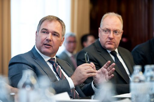 Pressekonferenz "Der KMU-UnternehmenswertRechner",
Wien, 3.7.2014, Walter Ruck, Helmut Bernkopf