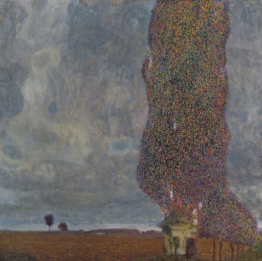 Gustav Klimt (1862-1918), "Die große Pappel II
(Aufsteigendes Gewitter), 1902, Öl auf Leinwand, 100,8 x 100,8 cm,
Leopold Museum, Wien, Inv. 2008