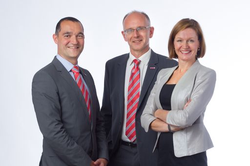 Vorschau Bild von Geschäftsleitung von BARCOTEC: v.l.n.r.: Michael
Hofstätter, Alexander Rainsberger, Manuela Hagenauer