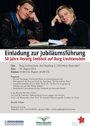  Jubiläumsführung "50 Jahre Herwig Seeböck auf Burg
Liechtenstein"