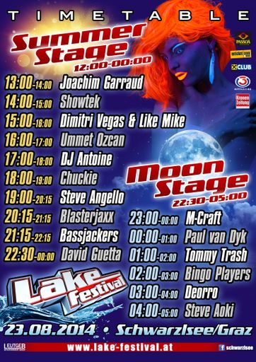 Timetable: Summer-Stage/Moon-Stage