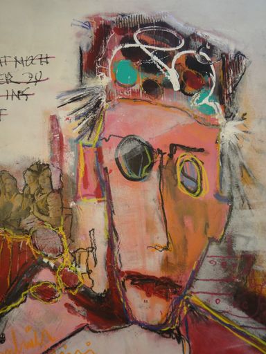 Vorschau Bild von Wilhelm Krumböck, Head-to-Head 6, 2014,
Acryl/Platte, 80x100 cm