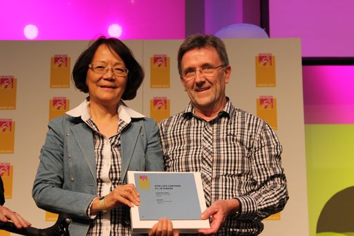  Eigentümerin Carol Urkauf-Chen & Geschäftsführer
Franz Leingartner nahmen den Eurobike Award entgegen