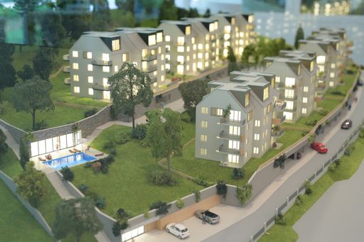 Vorschau Bild von Modell des Wohnbauprojekts GARTENPARK am kleine
Anninger