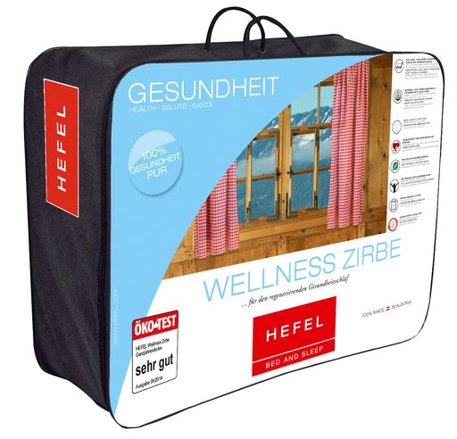 Vorschau Bild von HEFEL Zirbenbettdecke in exklusiver Verpackung