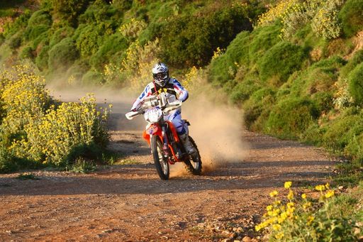 Vorschau Bild von Matthias Walkner auf einer adapierten KTM 450 EXC
Enduro bei Hellas Rallye 2014
